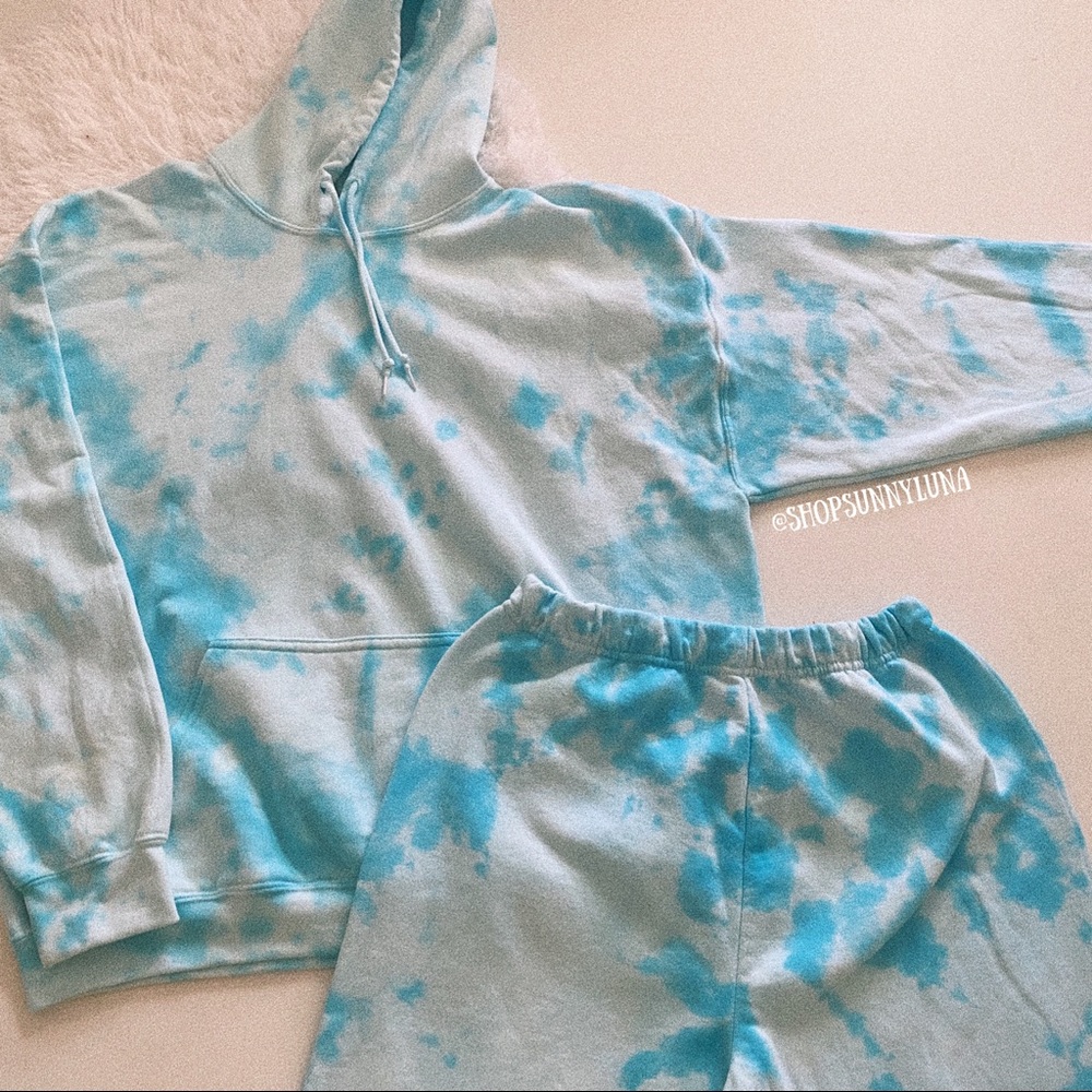 Tie Dye Sweatpants and Hoodie Set
